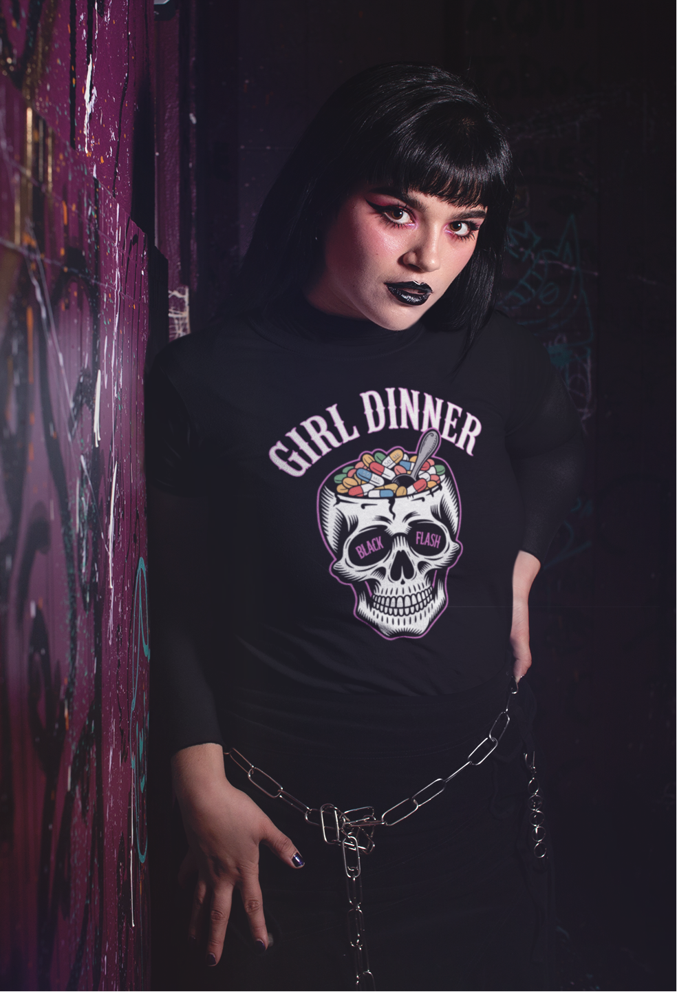 Girl Dinner No1 Heavyweight Unisex Crewneck T-shirt