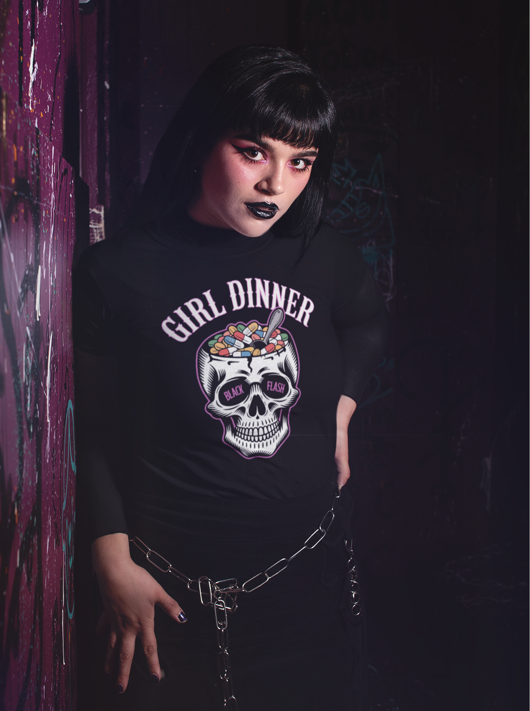 Girl Dinner No1 Heavyweight Unisex Crewneck T-shirt