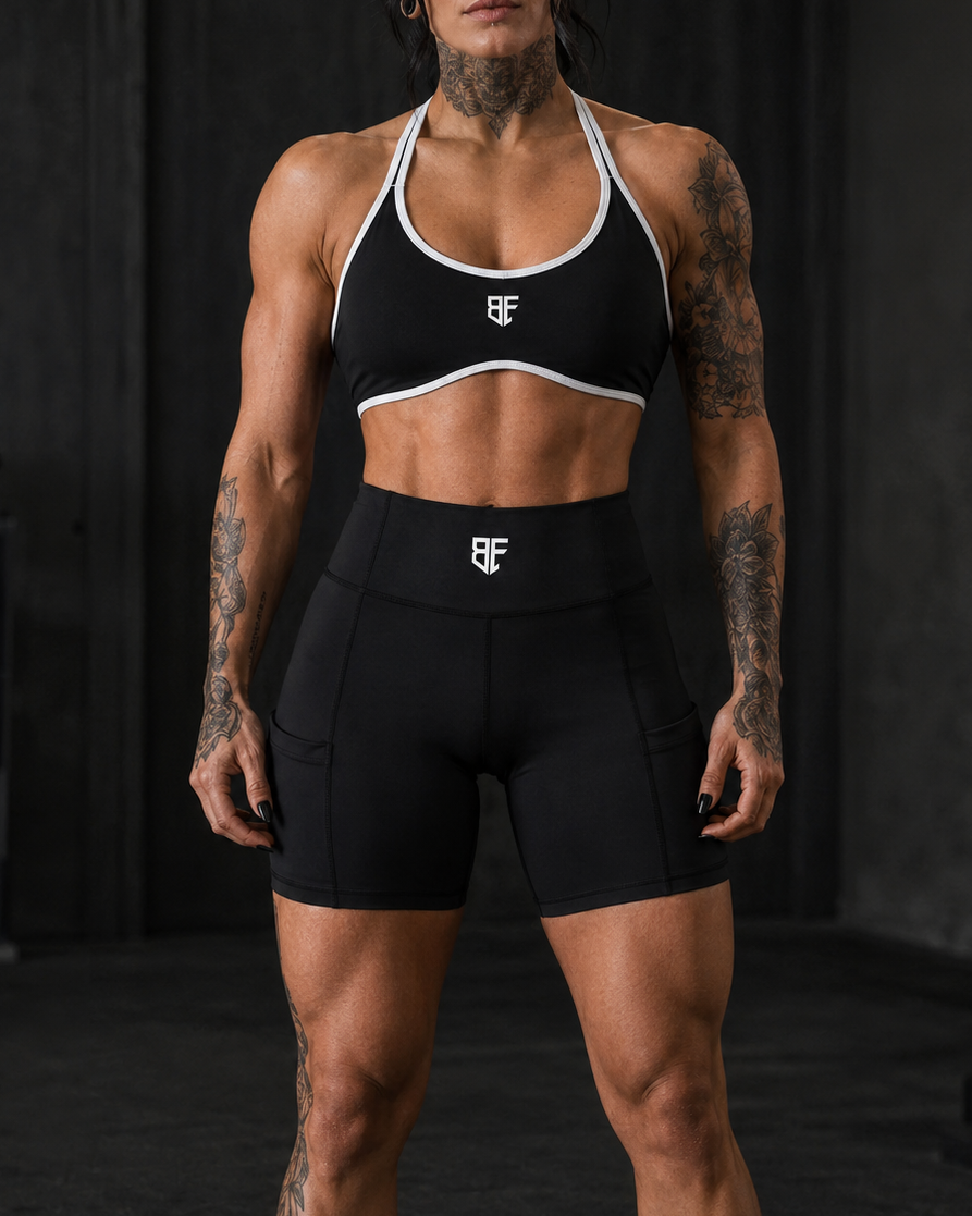 Halter Block Strength Sports Bra