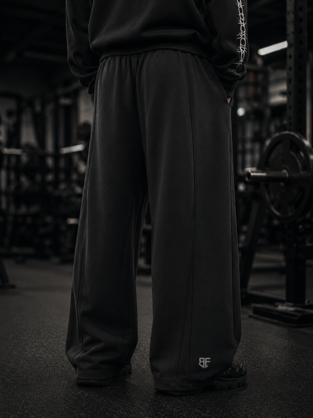 ‘AGE OF SHADOWS’ Heavyweight Wide Leg Panel Sweatpants