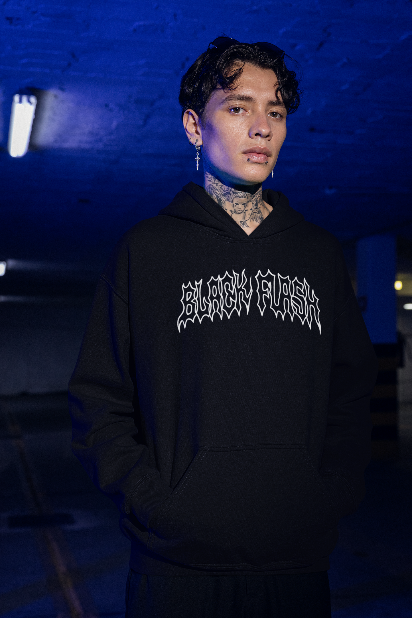 Tears Back Print Classic Unisex Pullover Hoodie