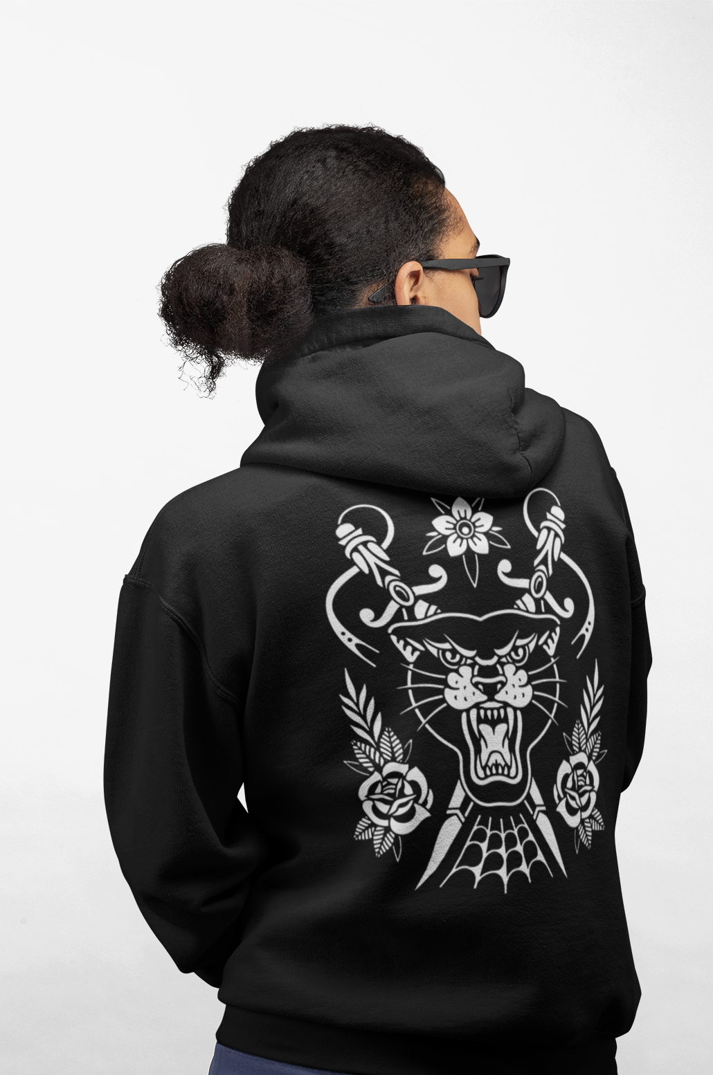 Panther Back Print Classic Unisex Pullover Hoodie