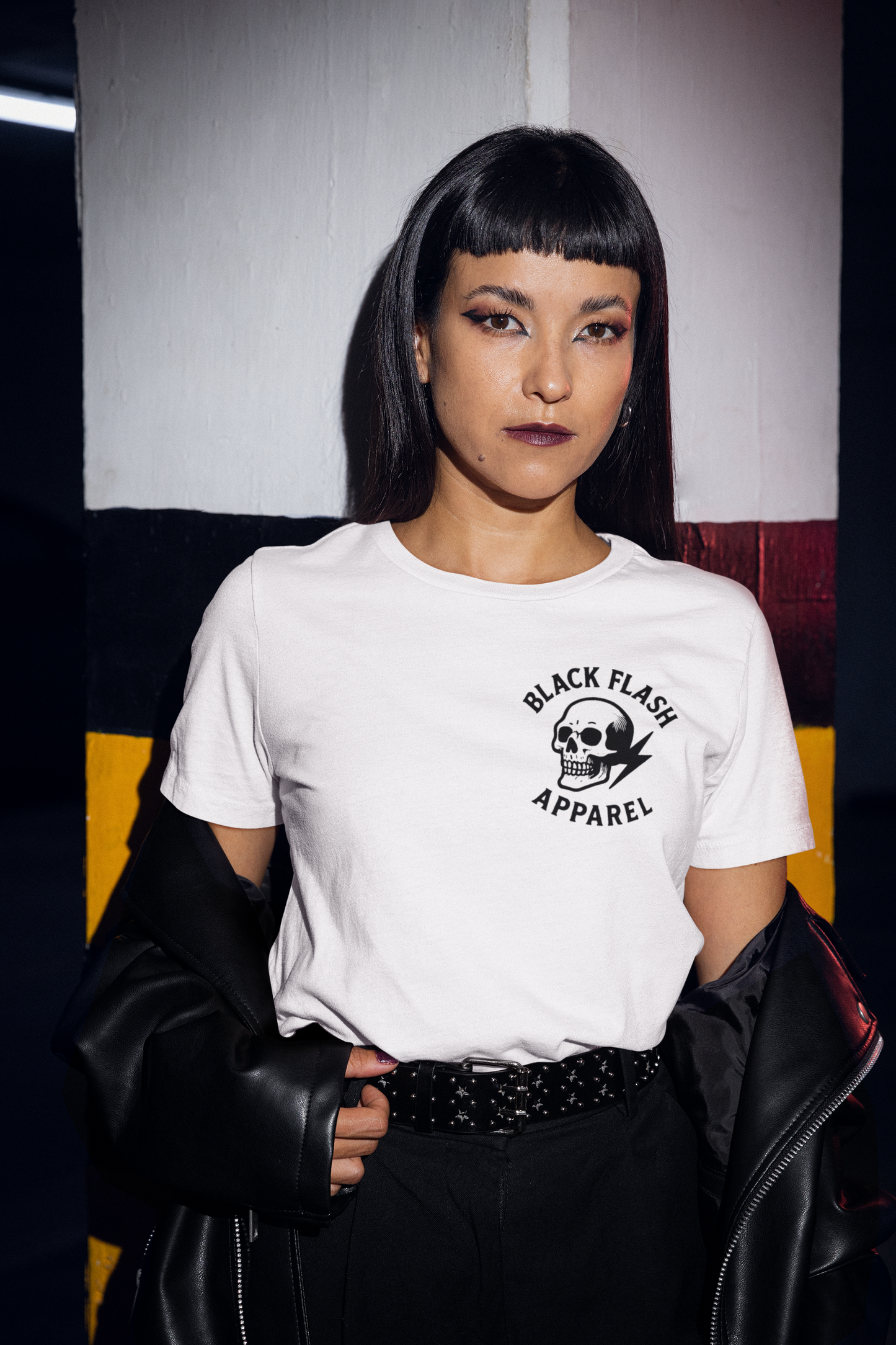 Black Flash Logo Tee No1 Heavyweight Unisex Crewneck T-shirt