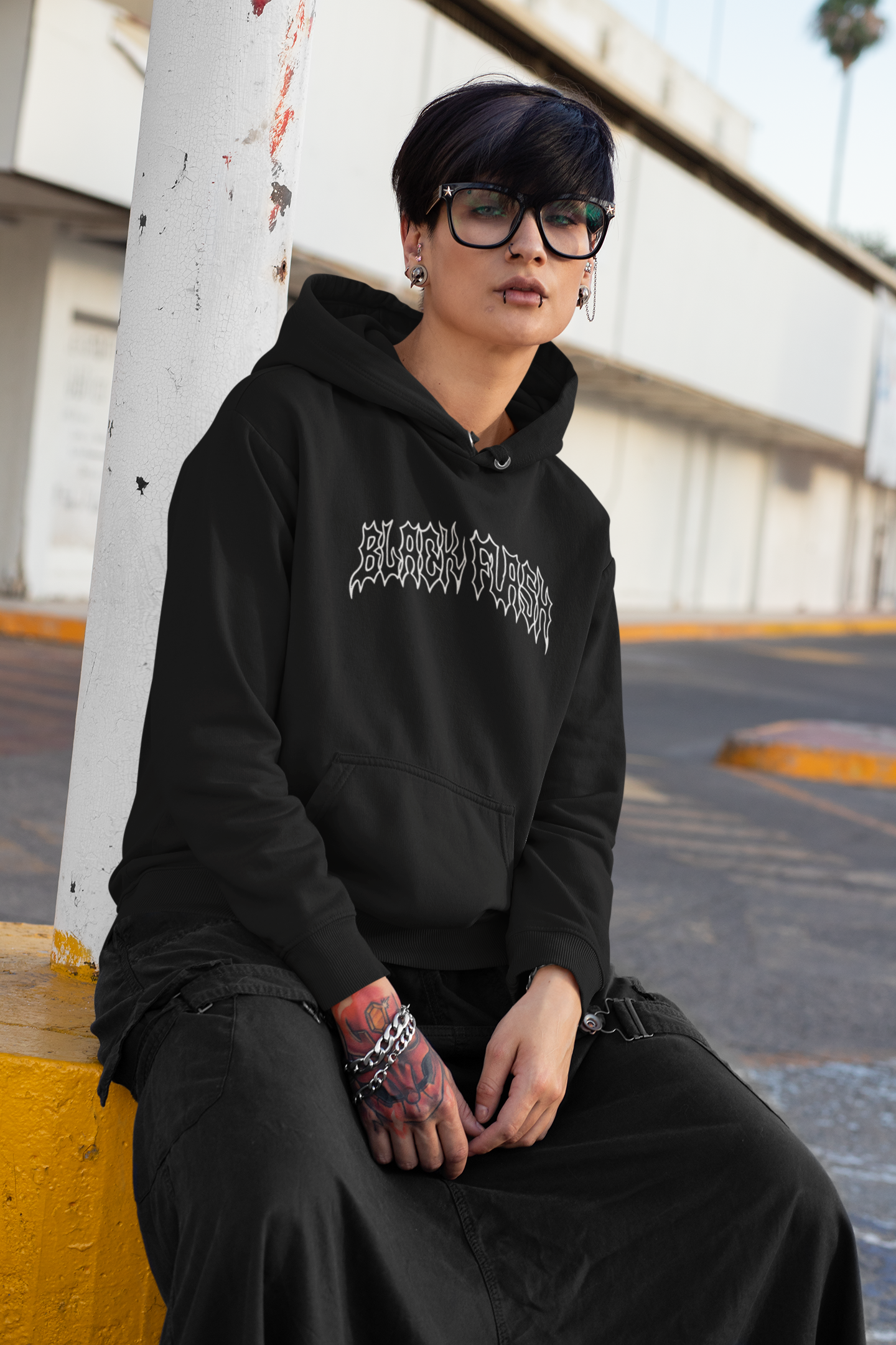 Tears Back Print Classic Unisex Pullover Hoodie