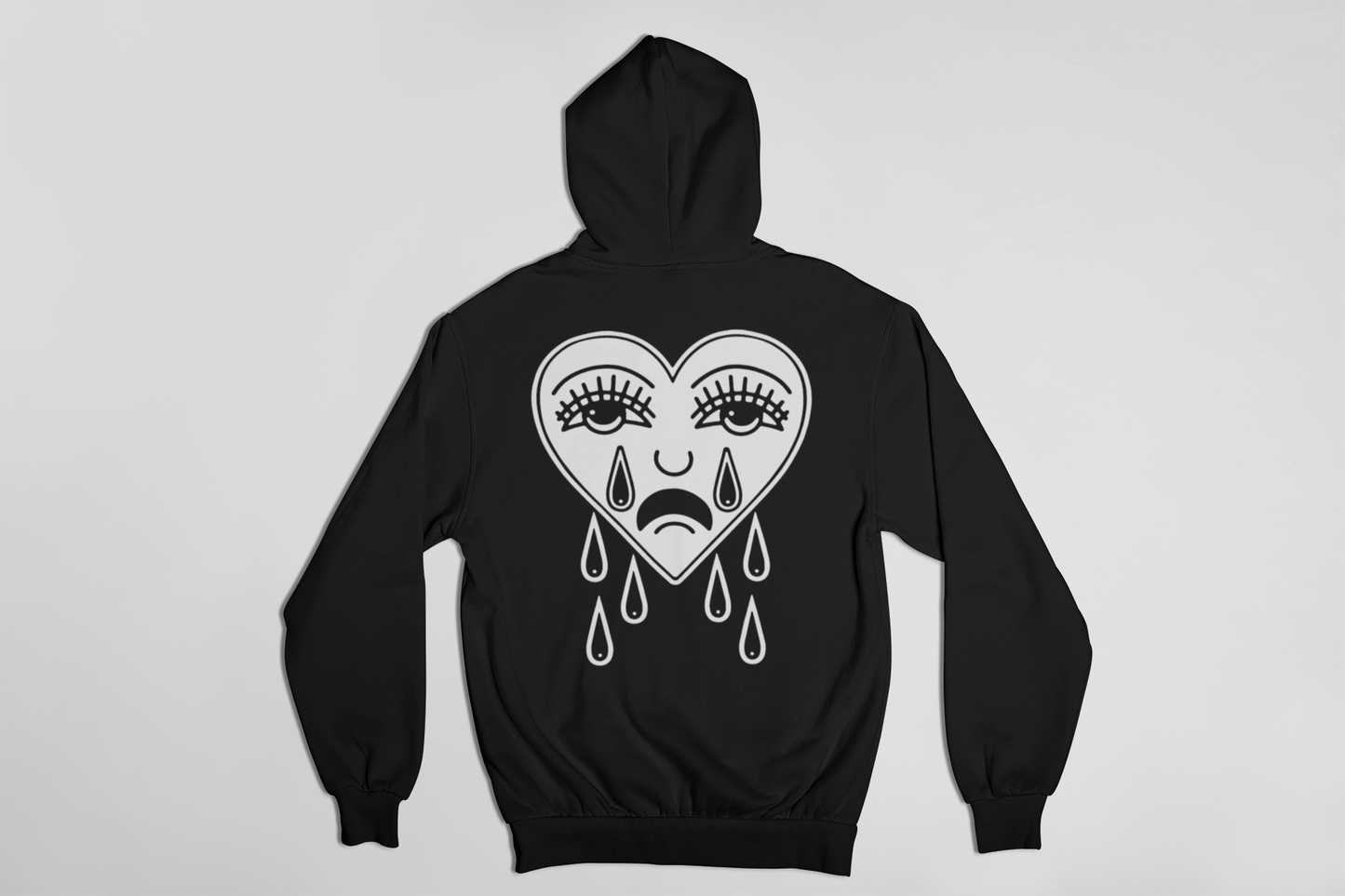 Tears Back Print Classic Unisex Pullover Hoodie