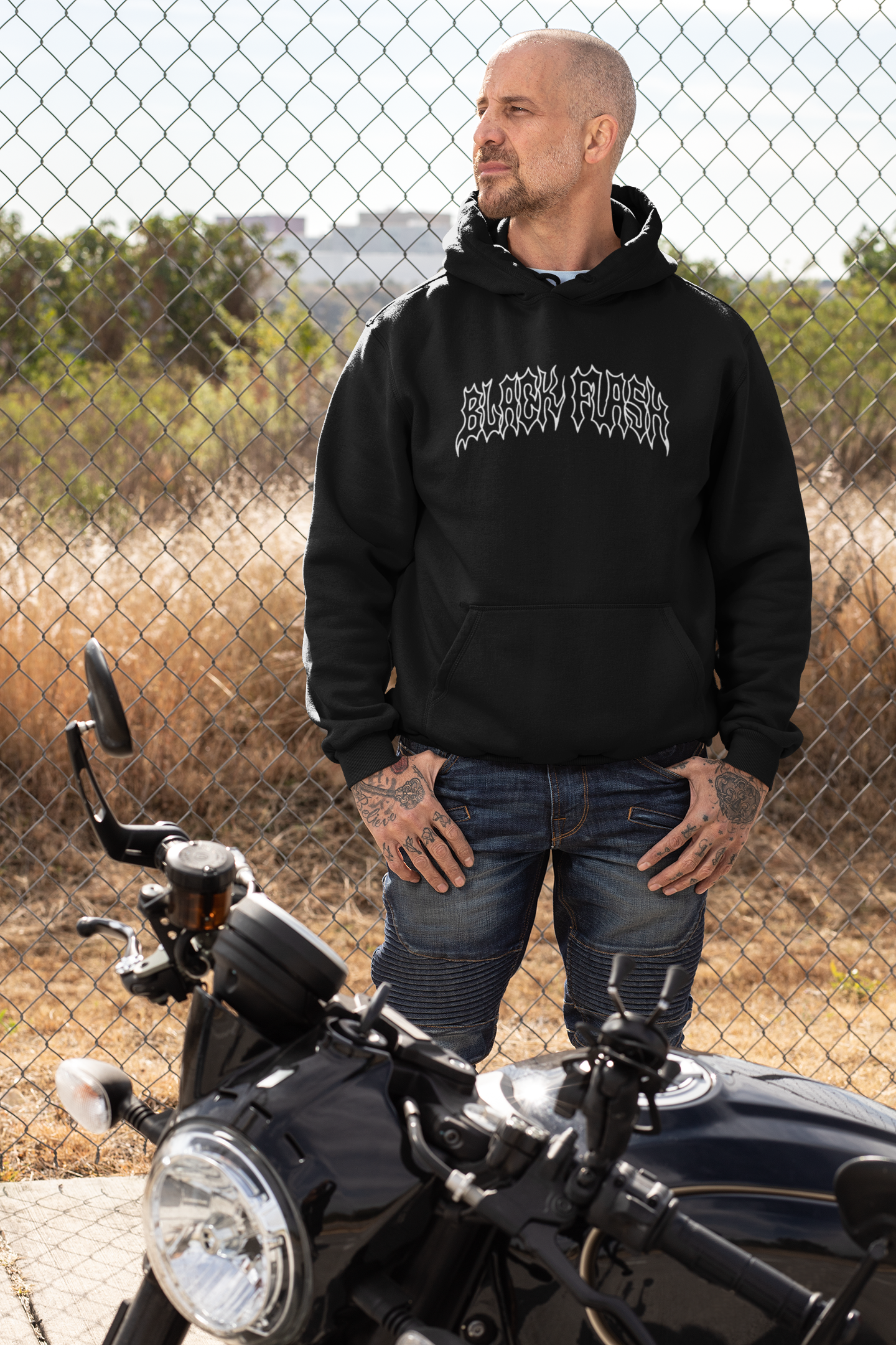Tears Back Print Classic Unisex Pullover Hoodie