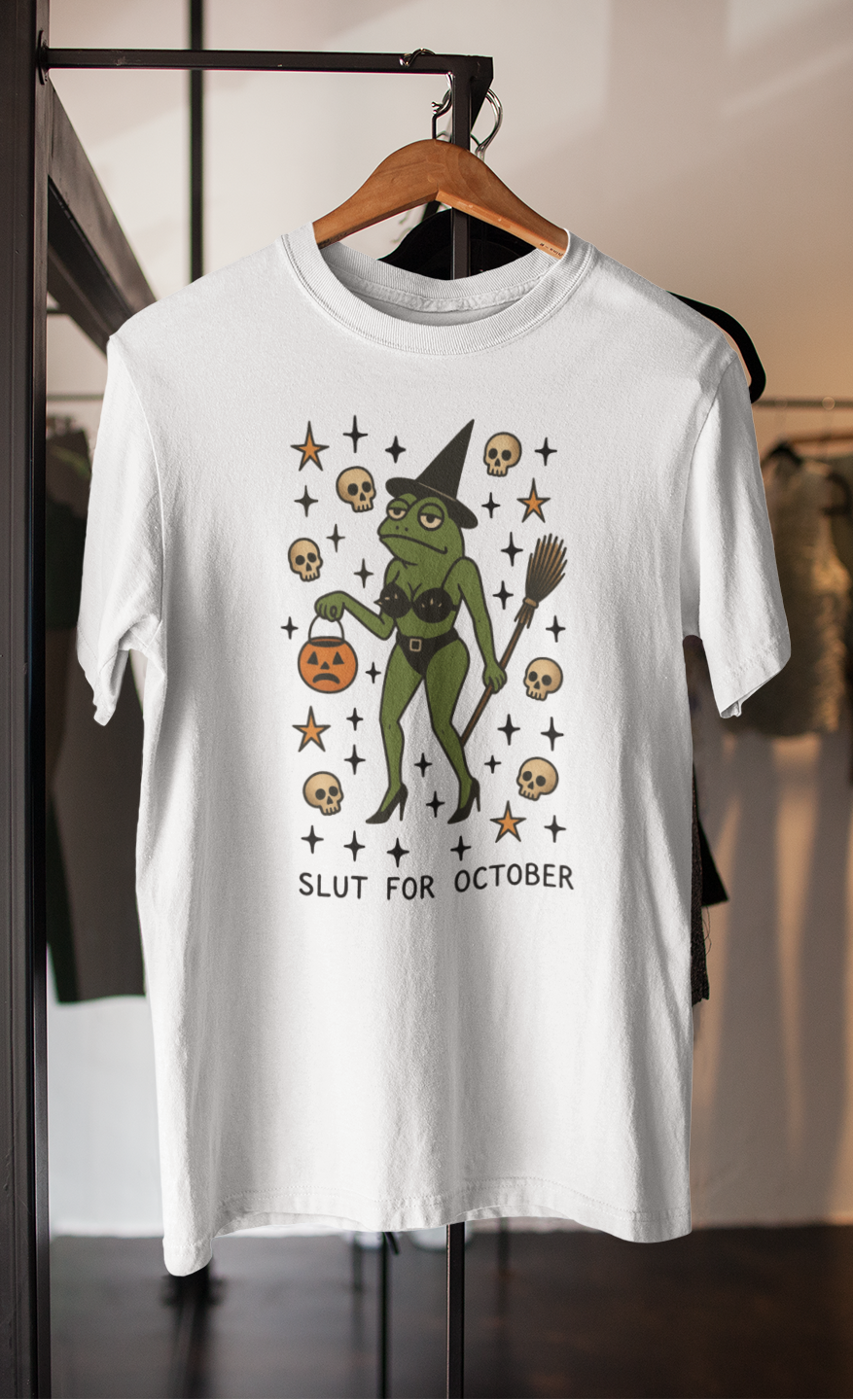 Slut For October Heavyweight Unisex Crewneck T-shirt
