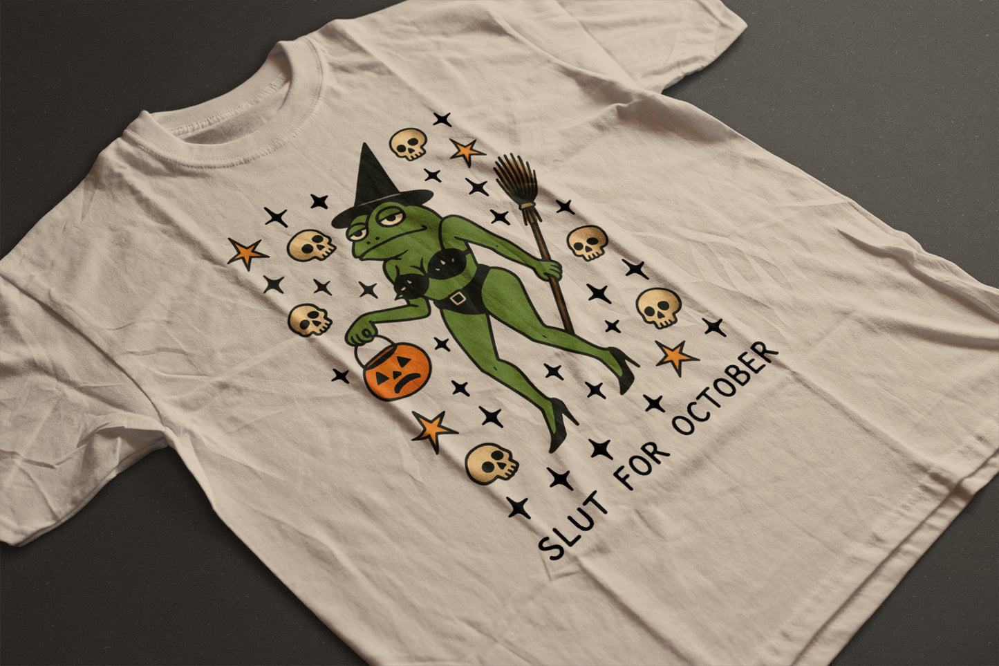 Slut For October Heavyweight Unisex Crewneck T-shirt