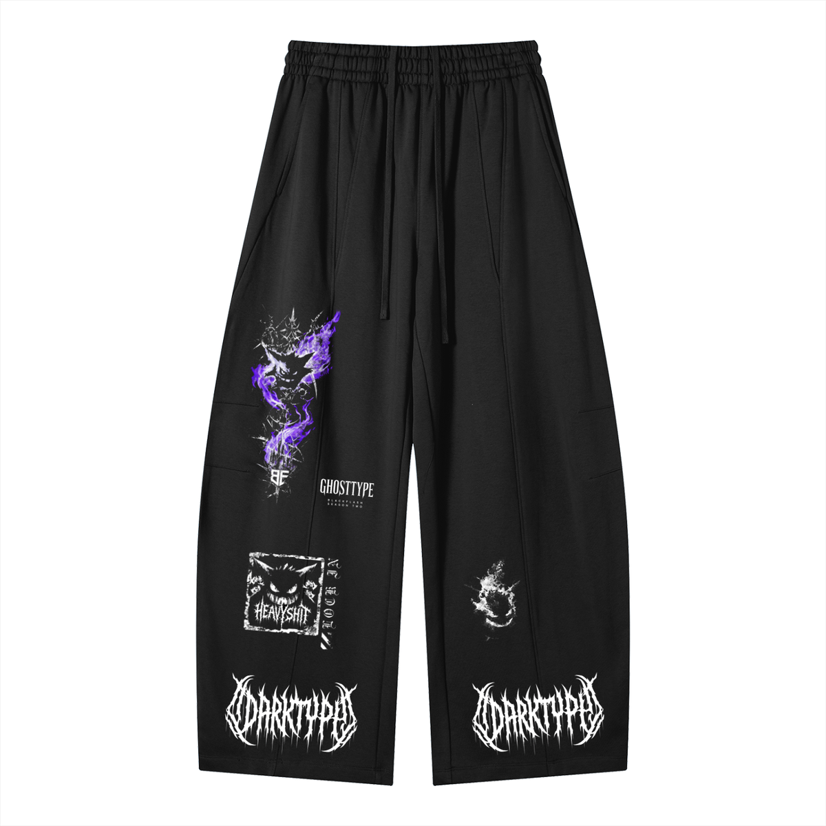 DARKTYPE Heavyweight Wide Leg Panel Sweatpants
