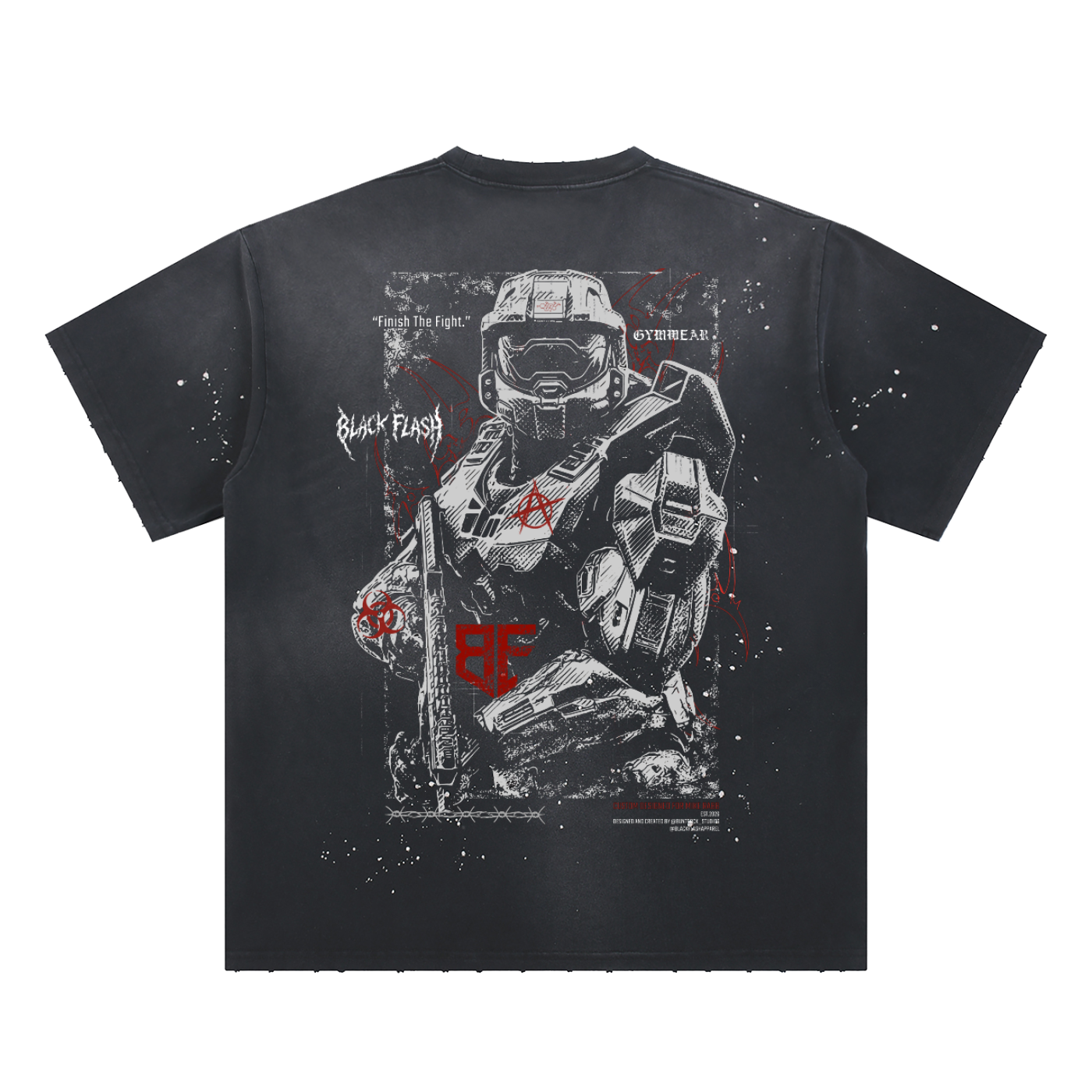 MIKE RABB X BLACKFLASH Hand-Frayed Sunfade Tee (ONLY 200 AVAILABLE)