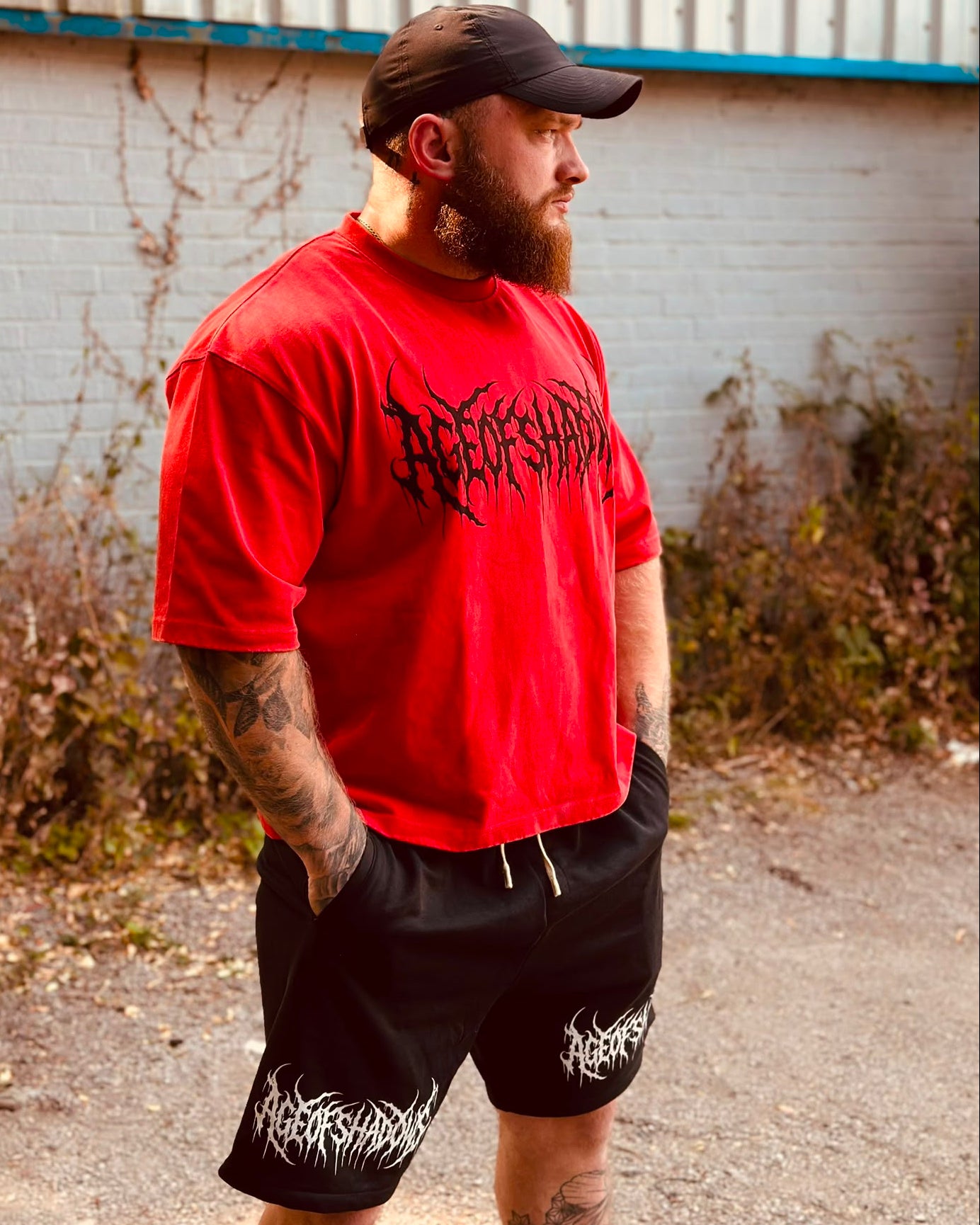 AGE OF SHADOWS Heavyweight Mineral Wash Boxy T-Shirt