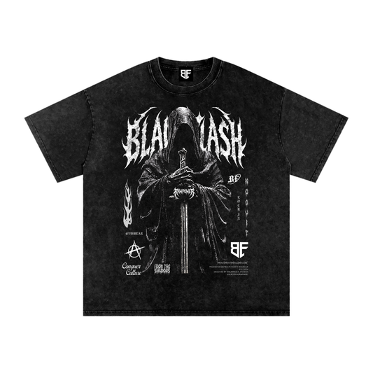‘RING WRAITH’ Snow Washed Oversized Cotton T-Shirt