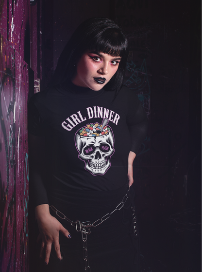 Girl Dinner No1 Heavyweight Unisex Crewneck T-shirt