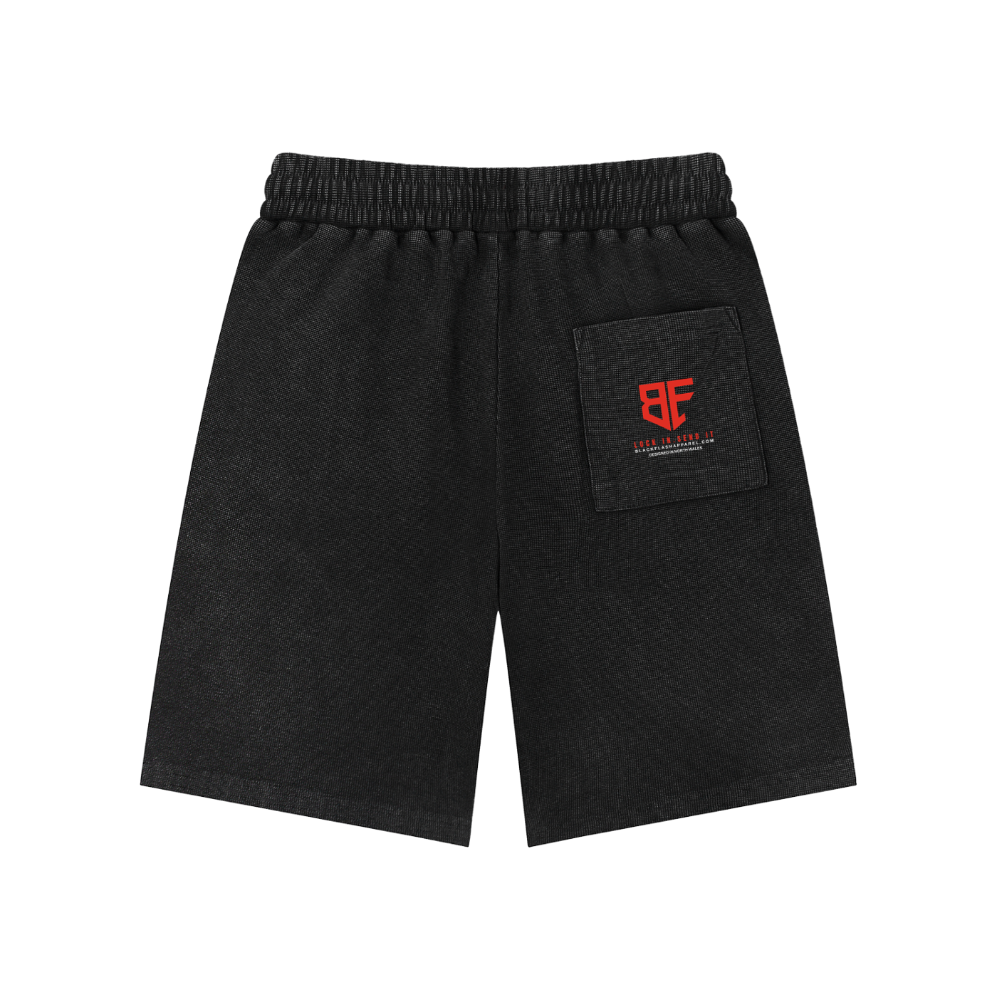 BLACKFLASH Mineral Wash Waffle Knit Shorts