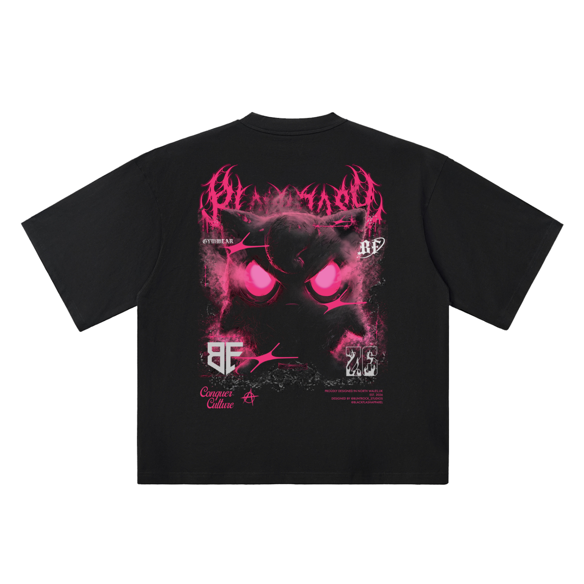 PINK NIGHTMARE Oversized Drop Shoulder T-Shirt