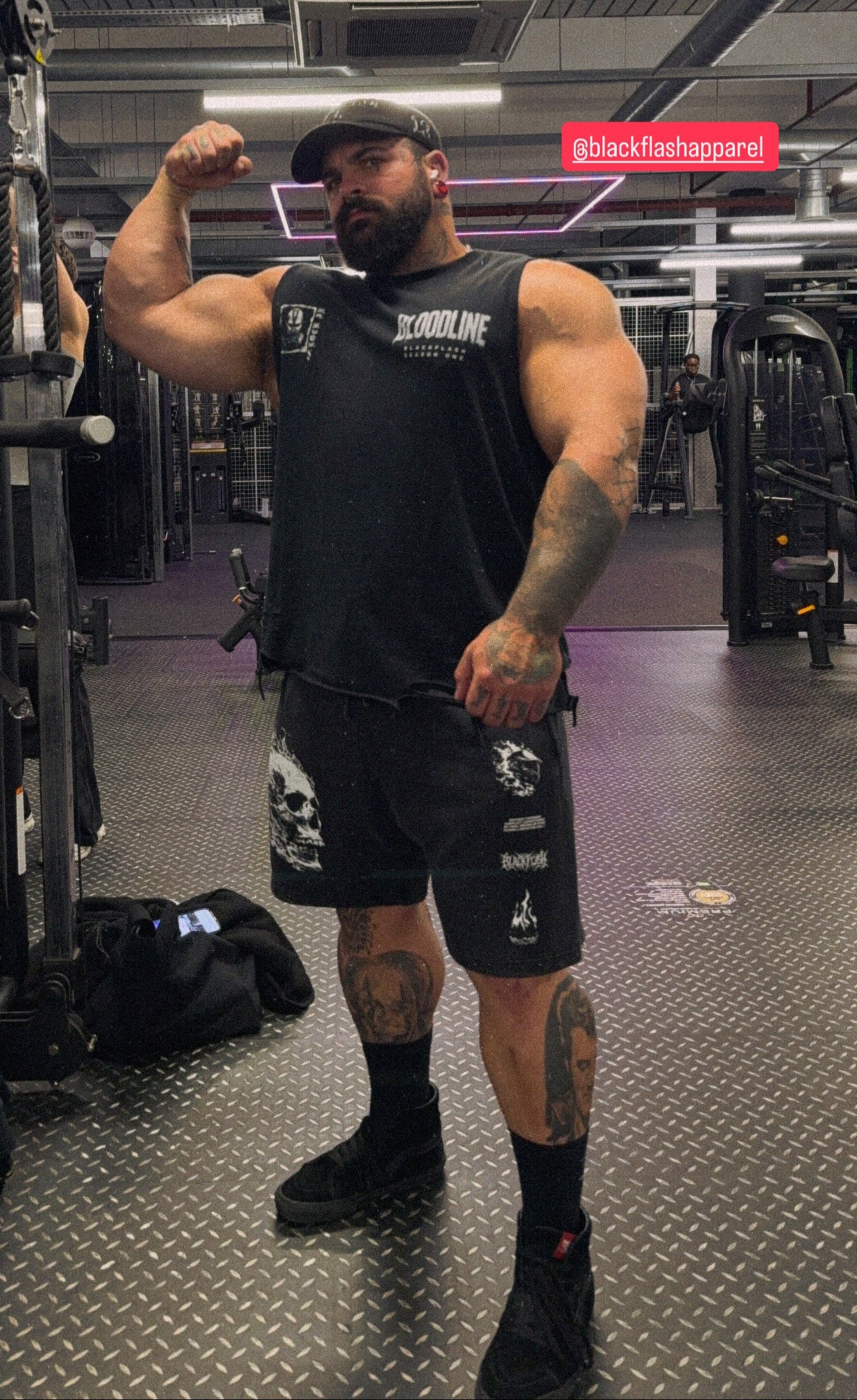 ‘VENOM SAINT’ | Snow Washed Raw-Hem Tank Top