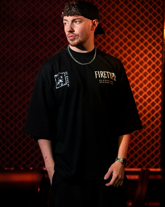 INFERNAL TYRANT Extra Oversized Drop Shoulder T-Shirt