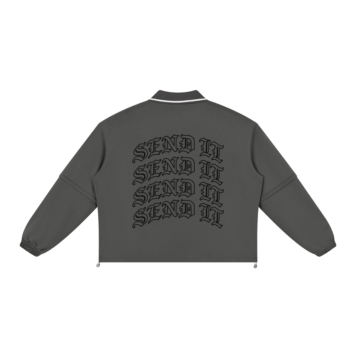 DARKTYPE Boxy Collared Detachable Sweatshirt