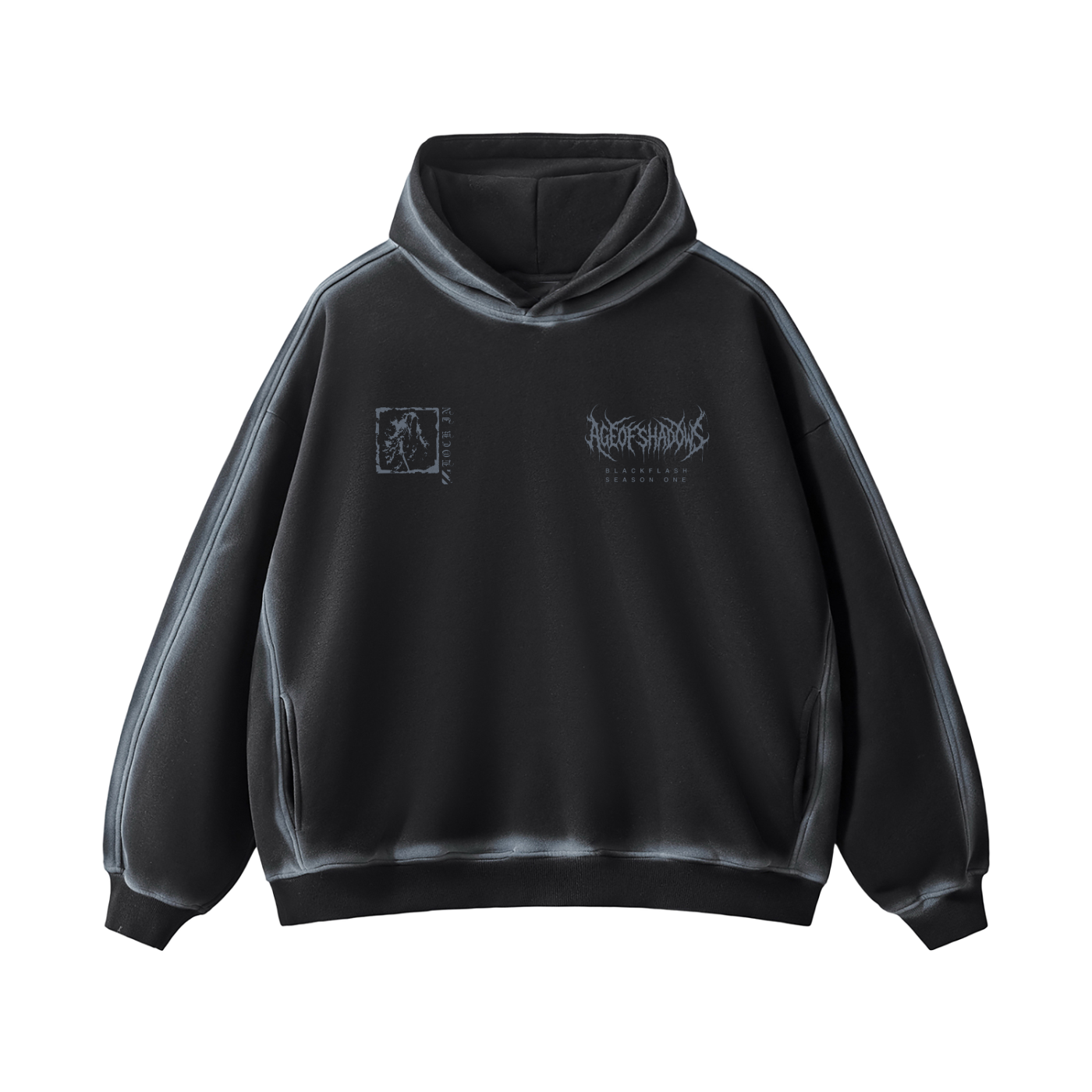 ‘RING WRAITH’ Sunfaded Edge Fleece Hoodie