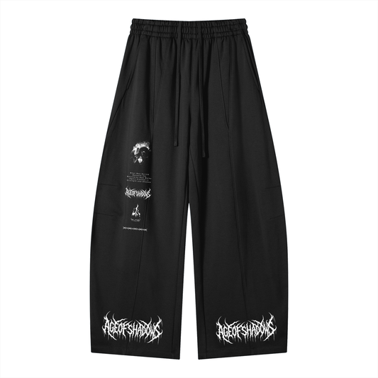 ‘AGE OF SHADOWS’ Heavyweight Wide Leg Panel Sweatpants