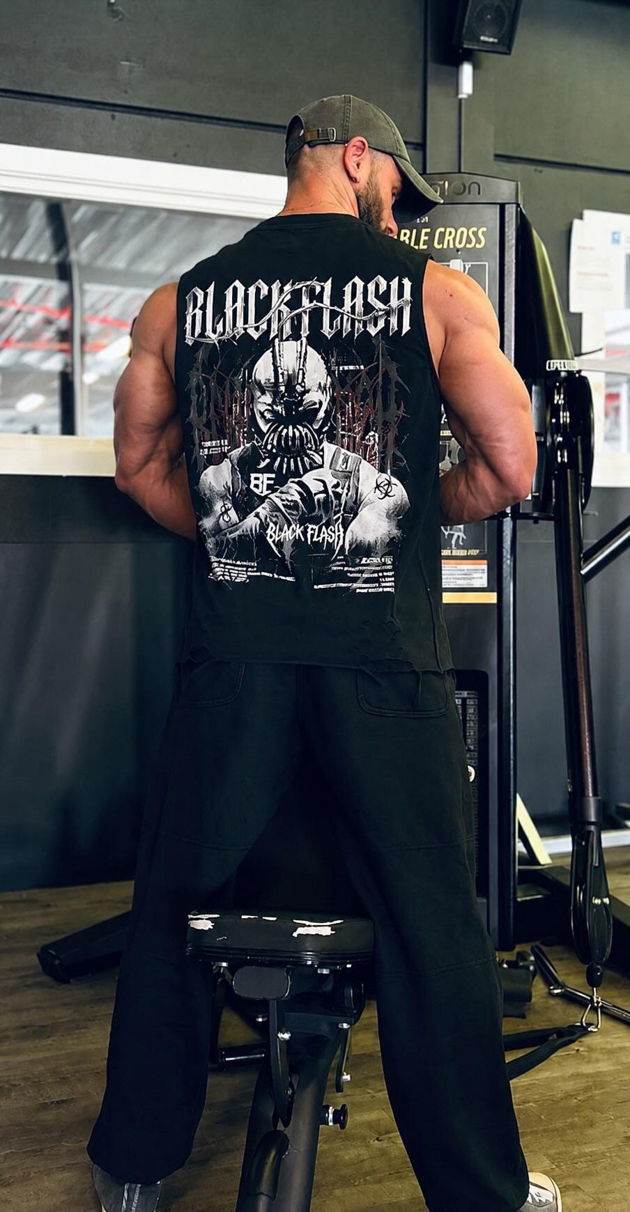 ‘VENOM SAINT’ | Snow Washed Raw-Hem Tank Top