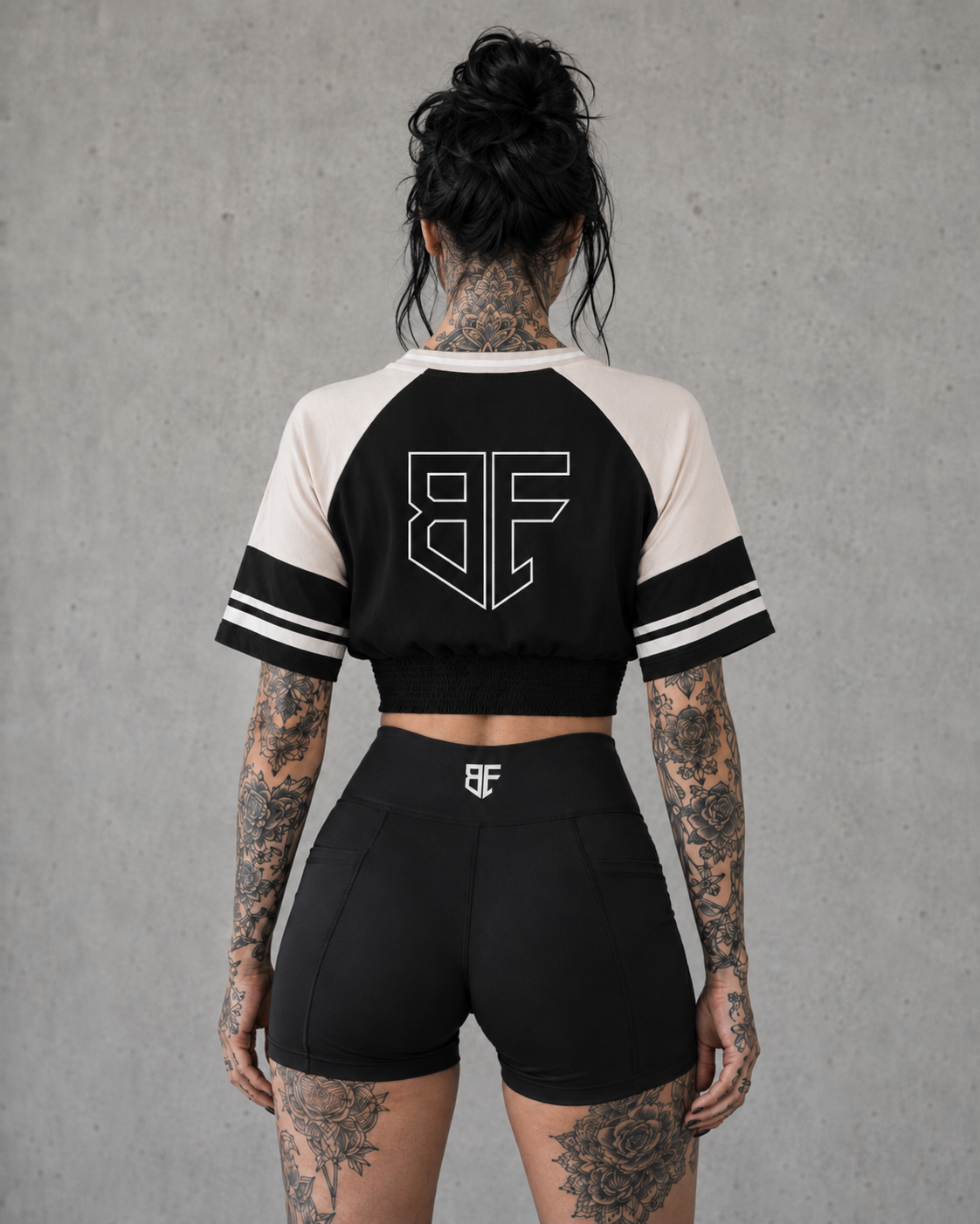 Block Ruched T-Shirt