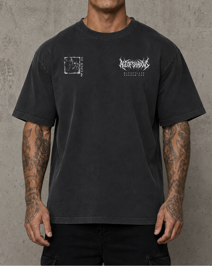 ‘WITCH KING’ Vintage Washed Oversized Cotton T-Shirt