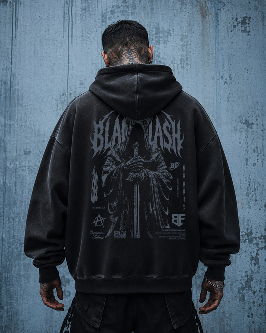 ‘RING WRAITH’ Sunfaded Edge Fleece Hoodie