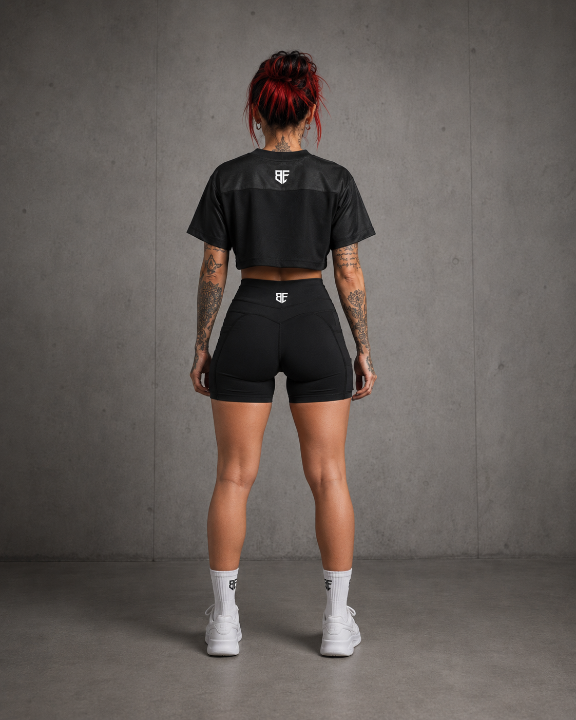 BLACKFLASH High-Waisted Pocket Biker Shorts
