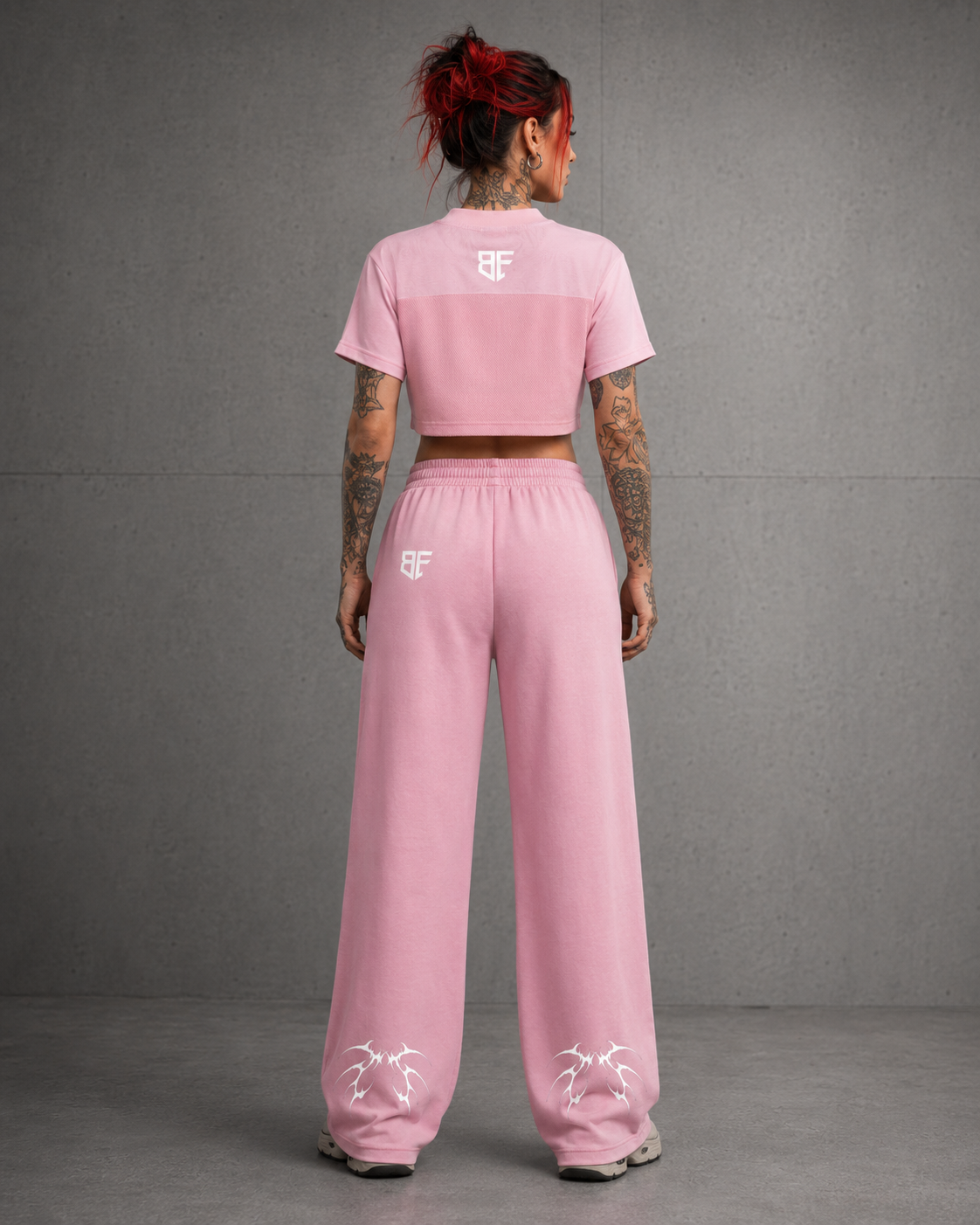 Cropped Paneled V-Neck Jersey