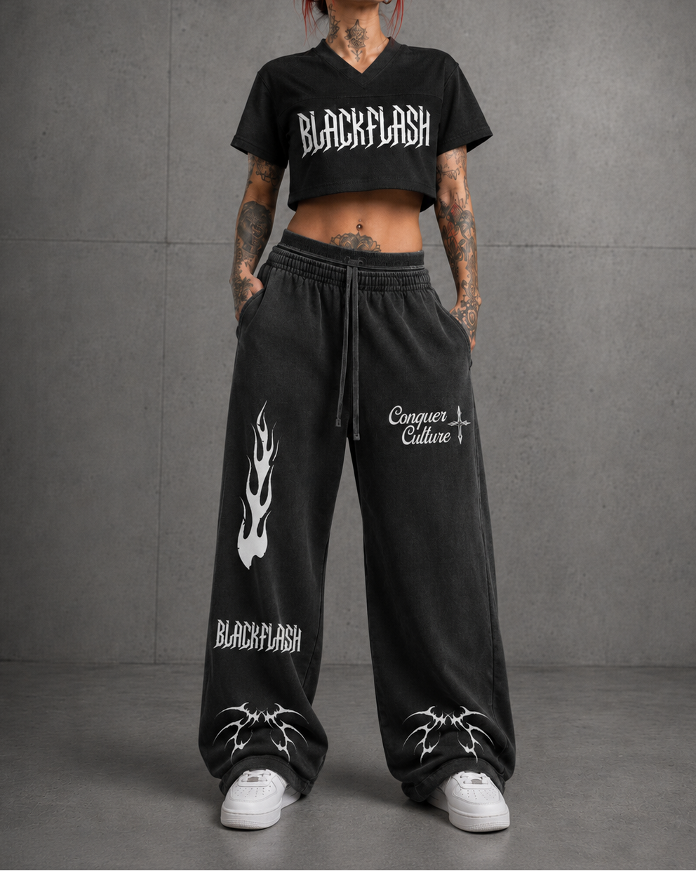 Vintage Washed Waist Pants