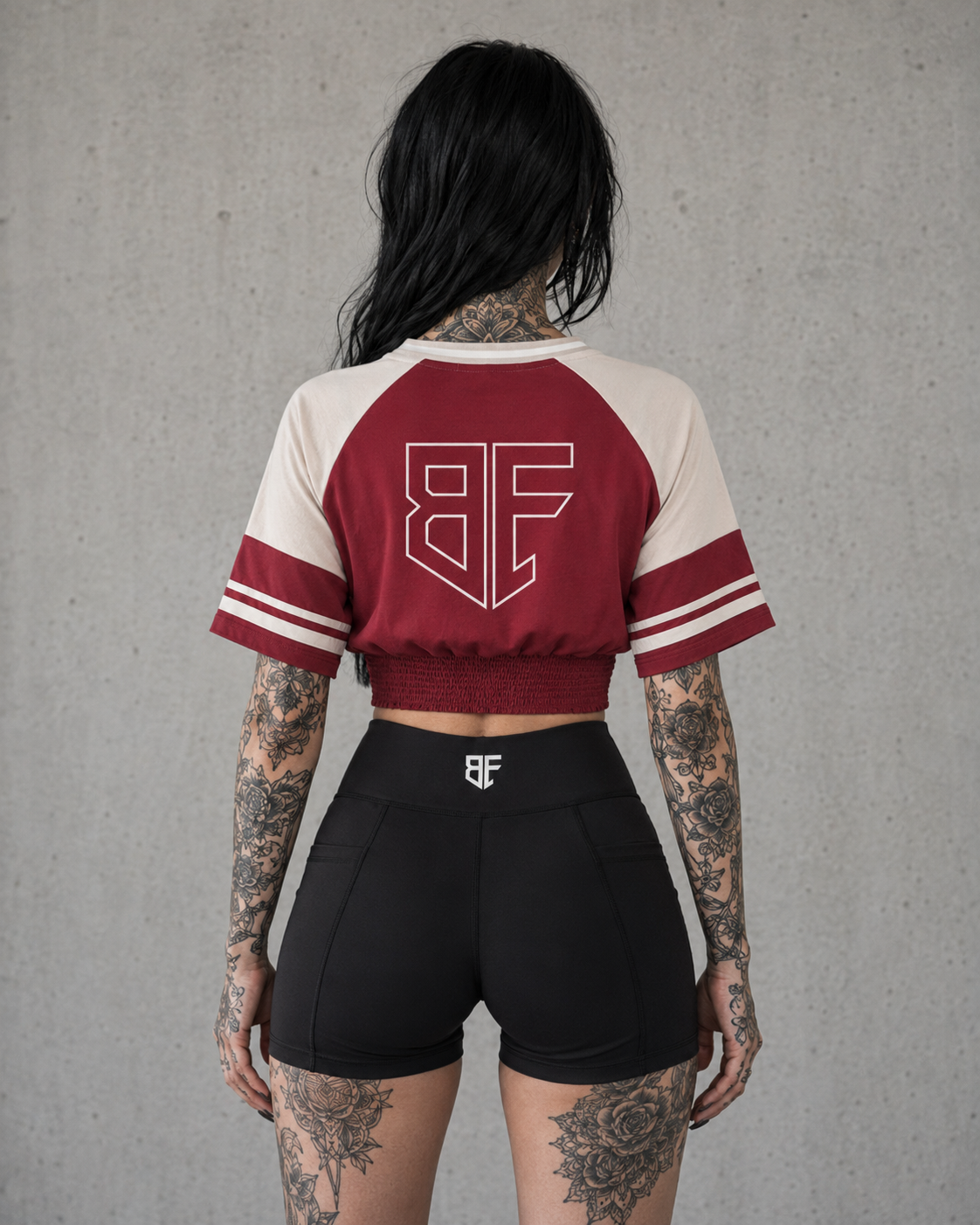 Block Ruched T-Shirt