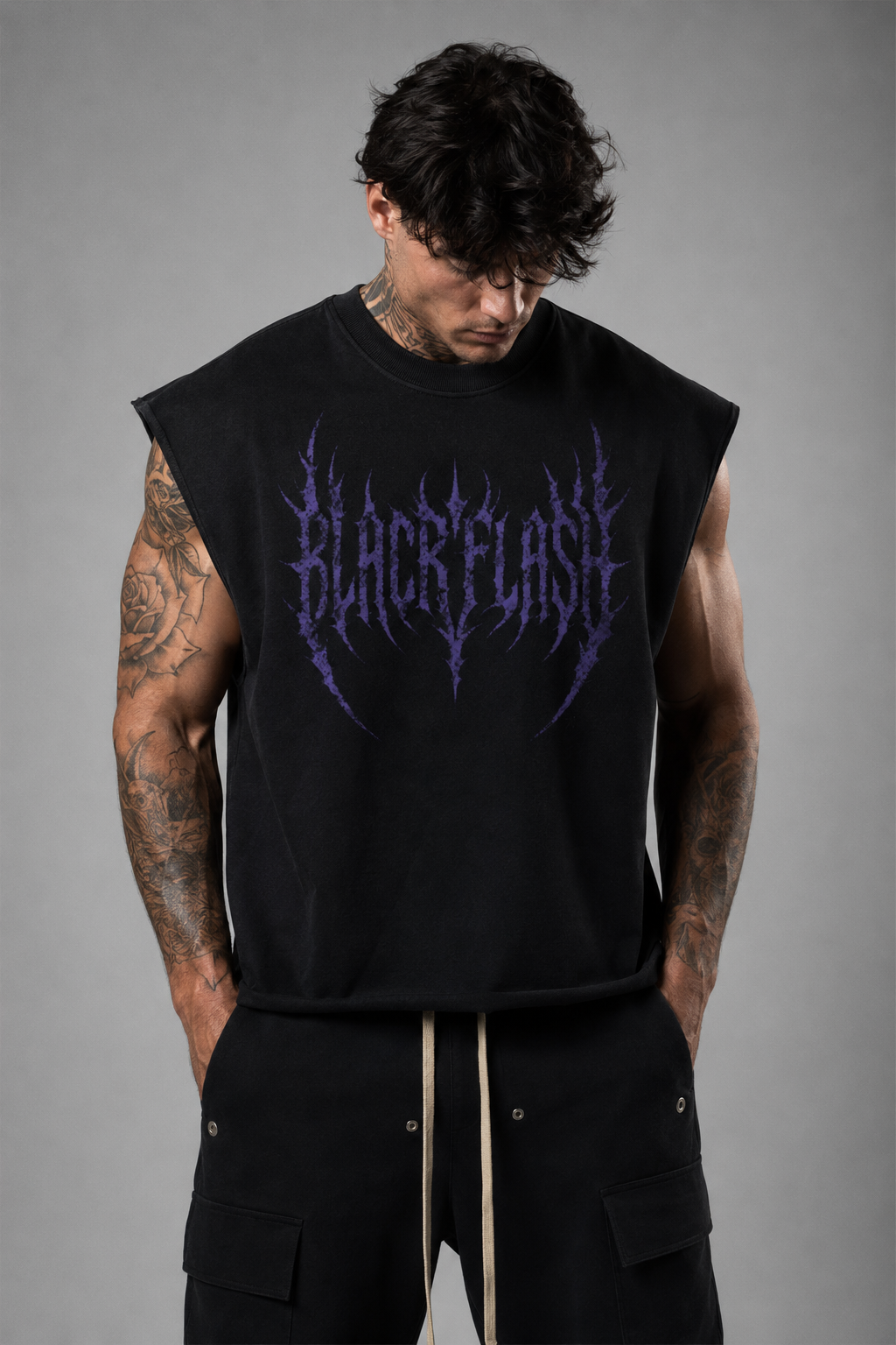 SPIRIT BEAST French Terry Boxy Tank Top