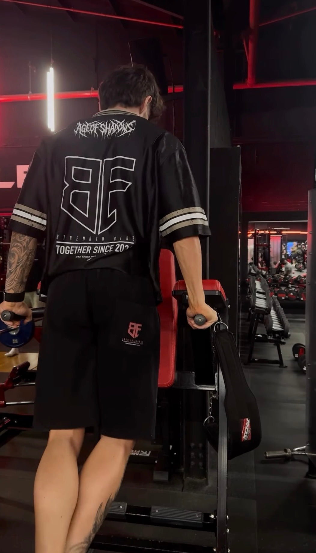 ‘AGE OF SHADOWS’ Strength Club Boxy Striped Jersey
