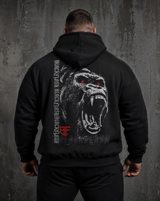 ‘APEX RAGE’ Essential Oversized Boxy Fit Fleece Hoodie