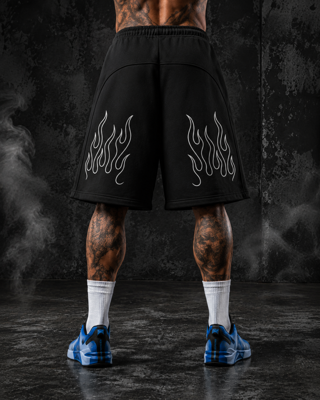 BLACKFLASH Essential Flame Heavy Fleece Shorts