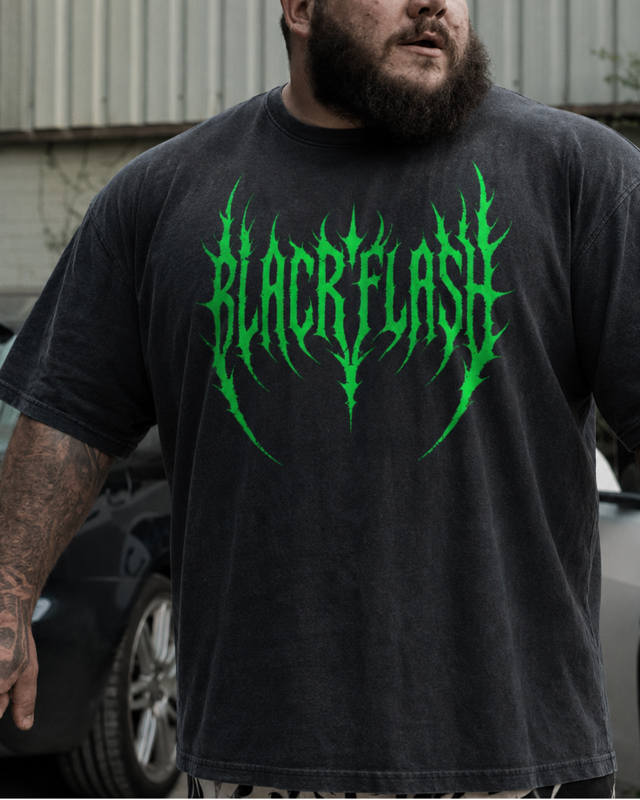 ‘CONQUEST’ GYM REAPER X BLACKFLASH Vintage Wash Distressed T-Shirt Limited Run. 1/50 Available