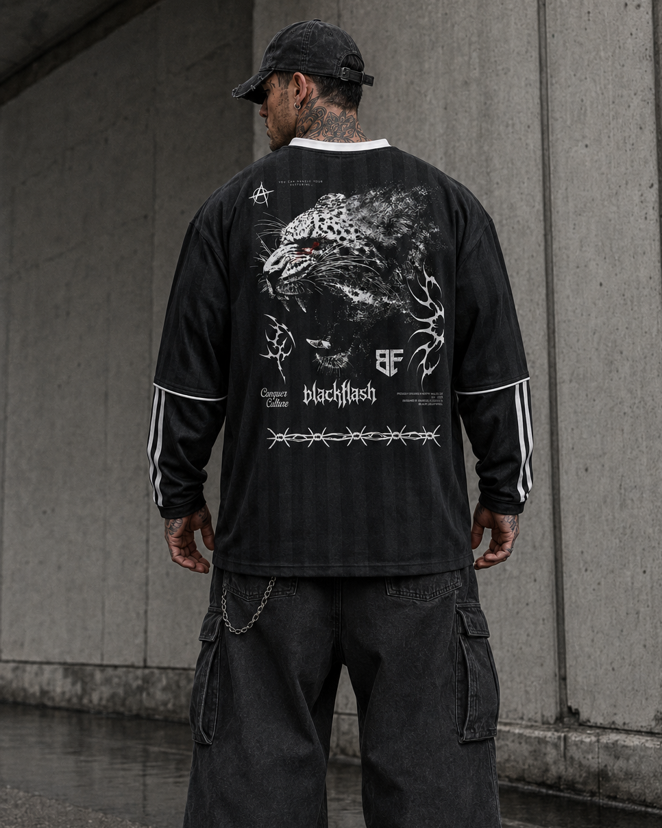 ‘Metal Leopard’ Striped Pump Cover Jersey