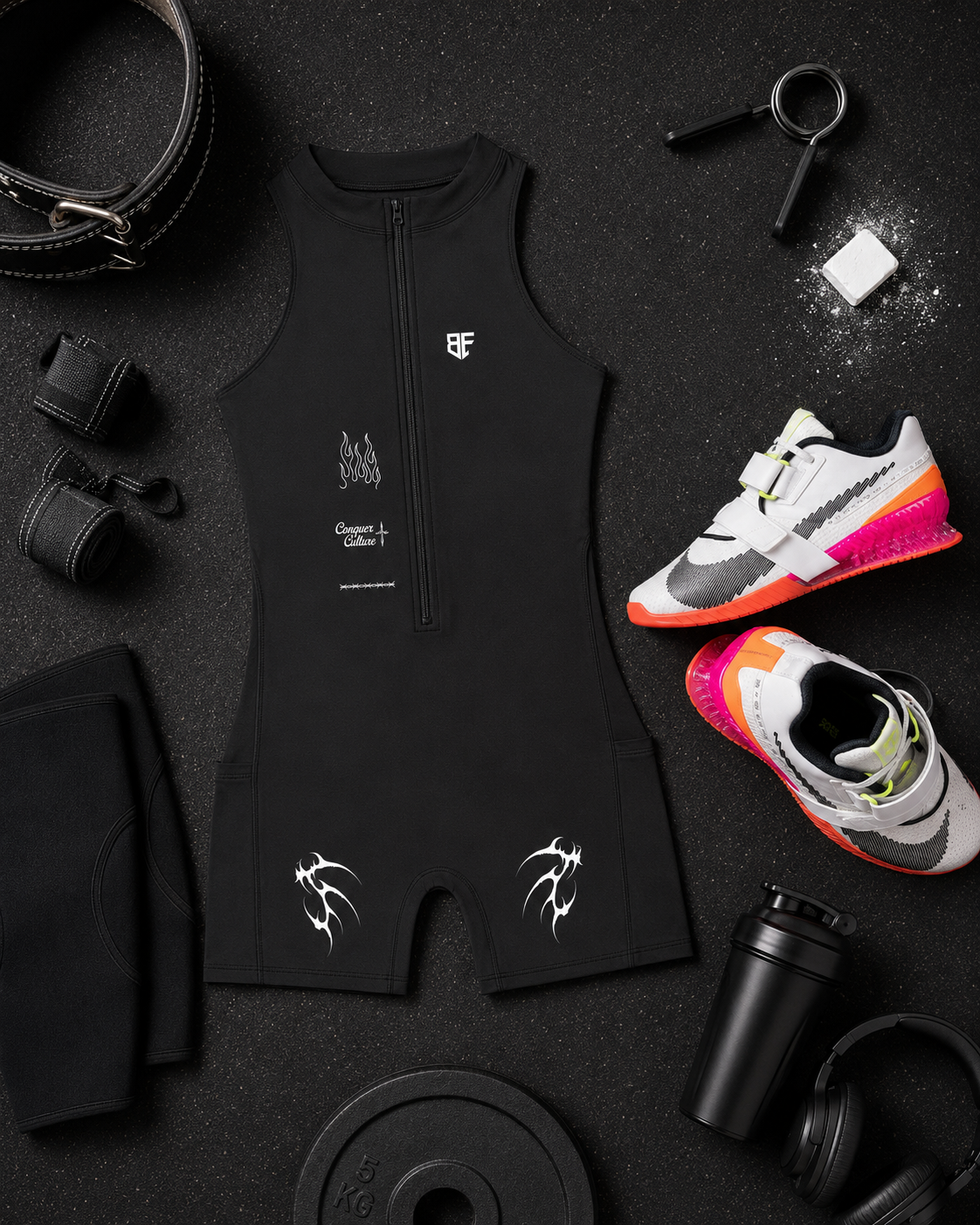 Women’s Quarter-Zip Strength Romper