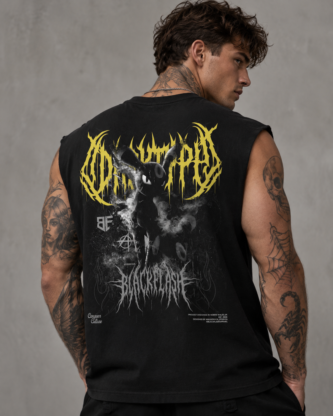NIGHTFALL Raw Edge Cotton Tank Top
