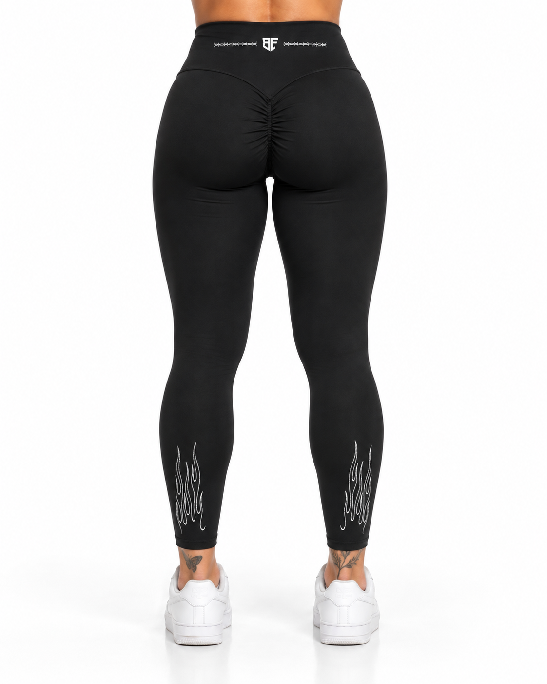 NEW DARKTYPE Flame Women’s High Waisted Gym Shaping Leggings