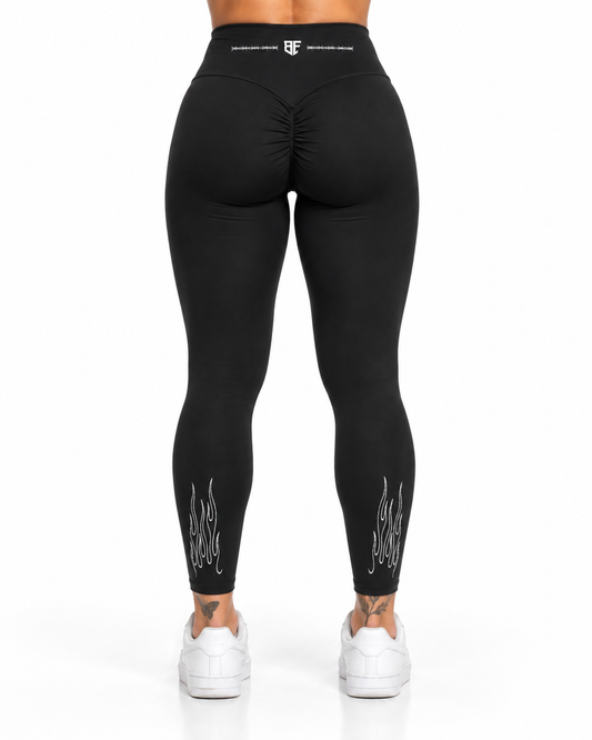 NEW DARKTYPE Flame Women’s High Waisted Gym Shaping Leggings