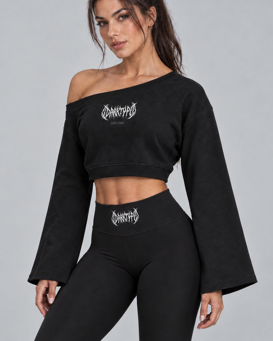DARKTYPE Off-Shoulder Sweatshirt