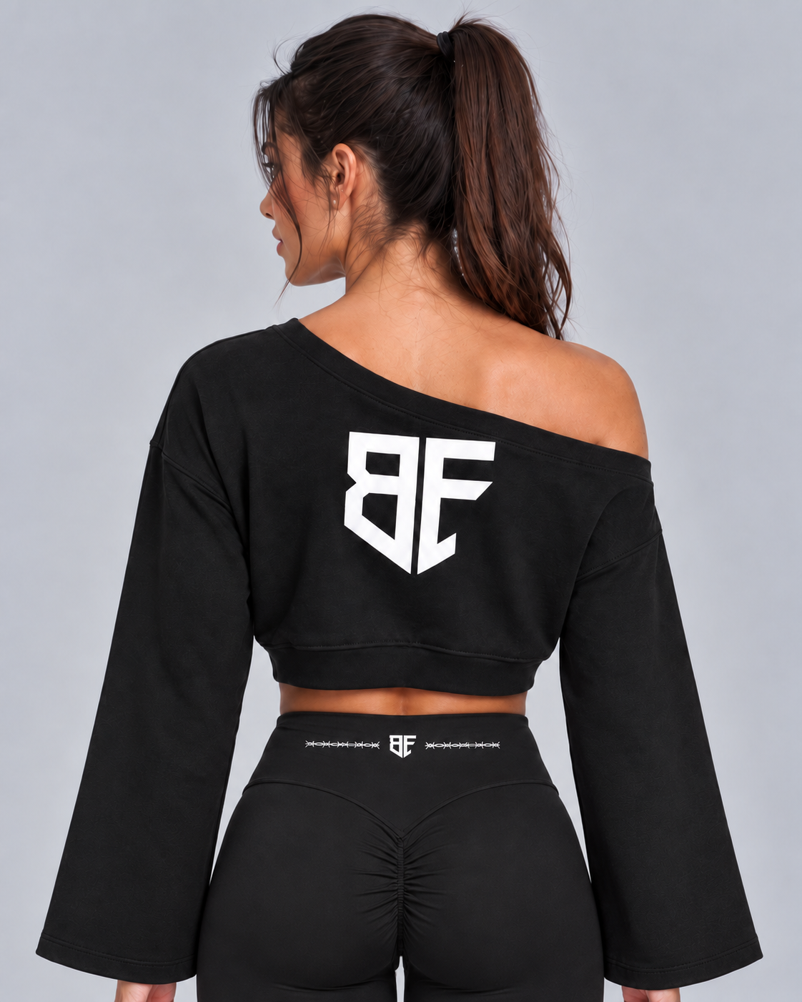 DARKTYPE Off-Shoulder Sweatshirt