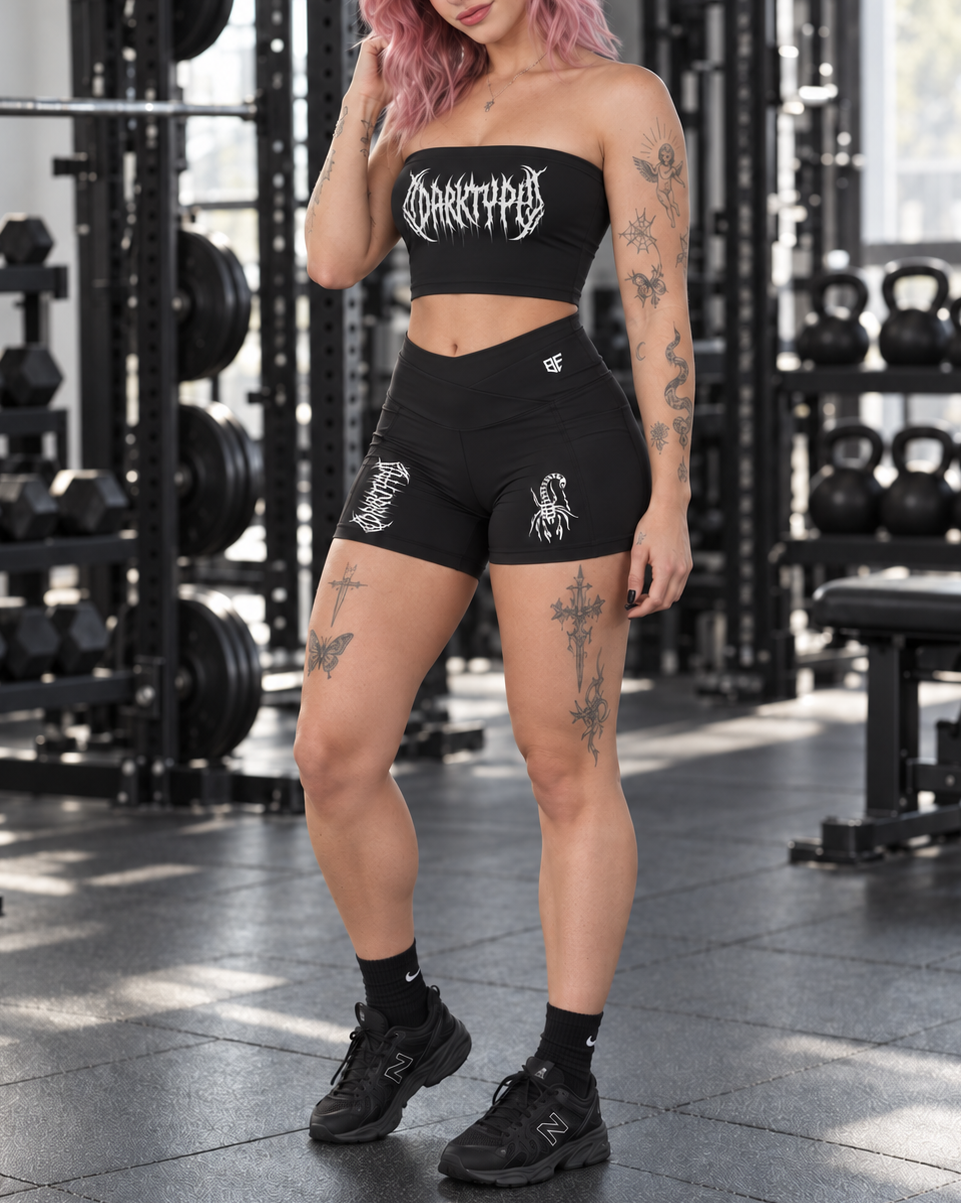 DARKTYPE Gym Cropped Tube Top