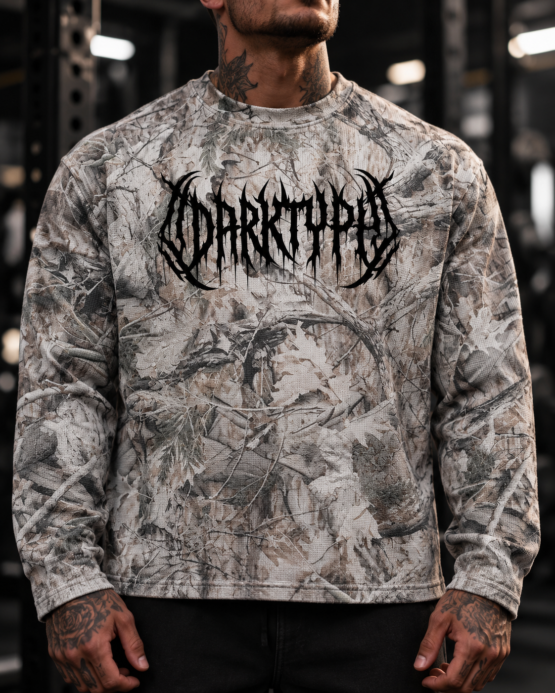 DARKTYPE Tree Camo Waffle T-Shirt