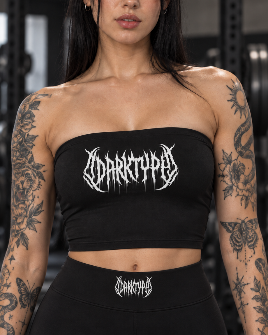 DARKTYPE Gym Cropped Tube Top