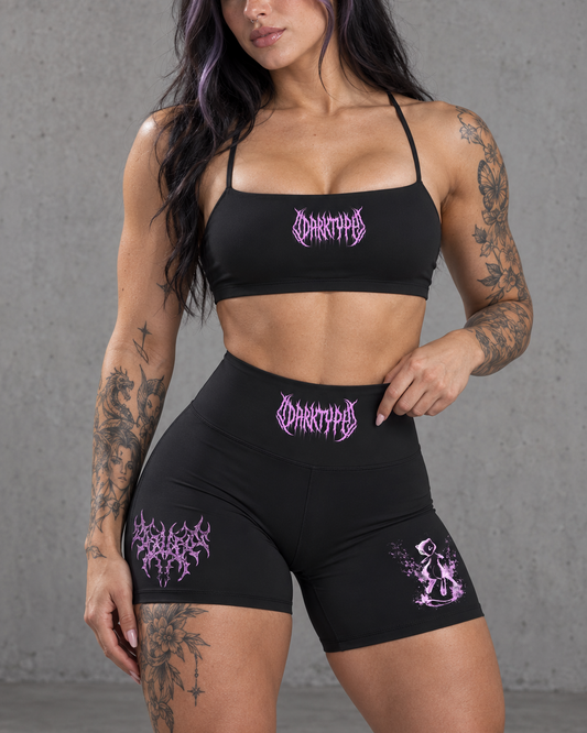 DARKTYPE High Waisted Gym Biker Shorts