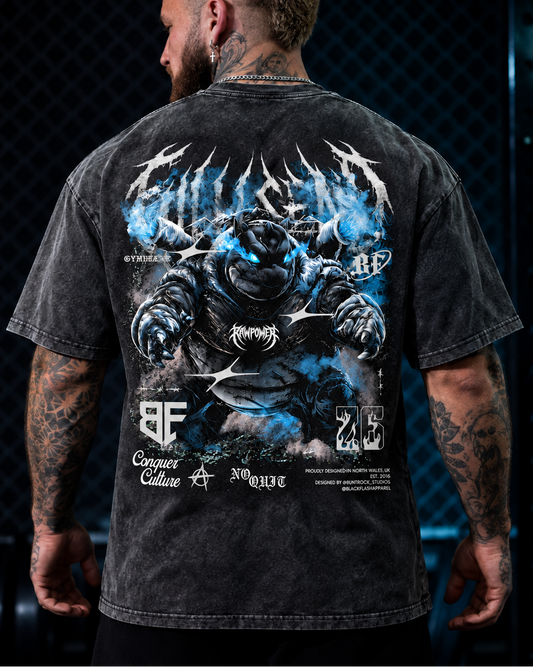 ABYSSAL WARLORD Snow Washed Cotton T-Shirt