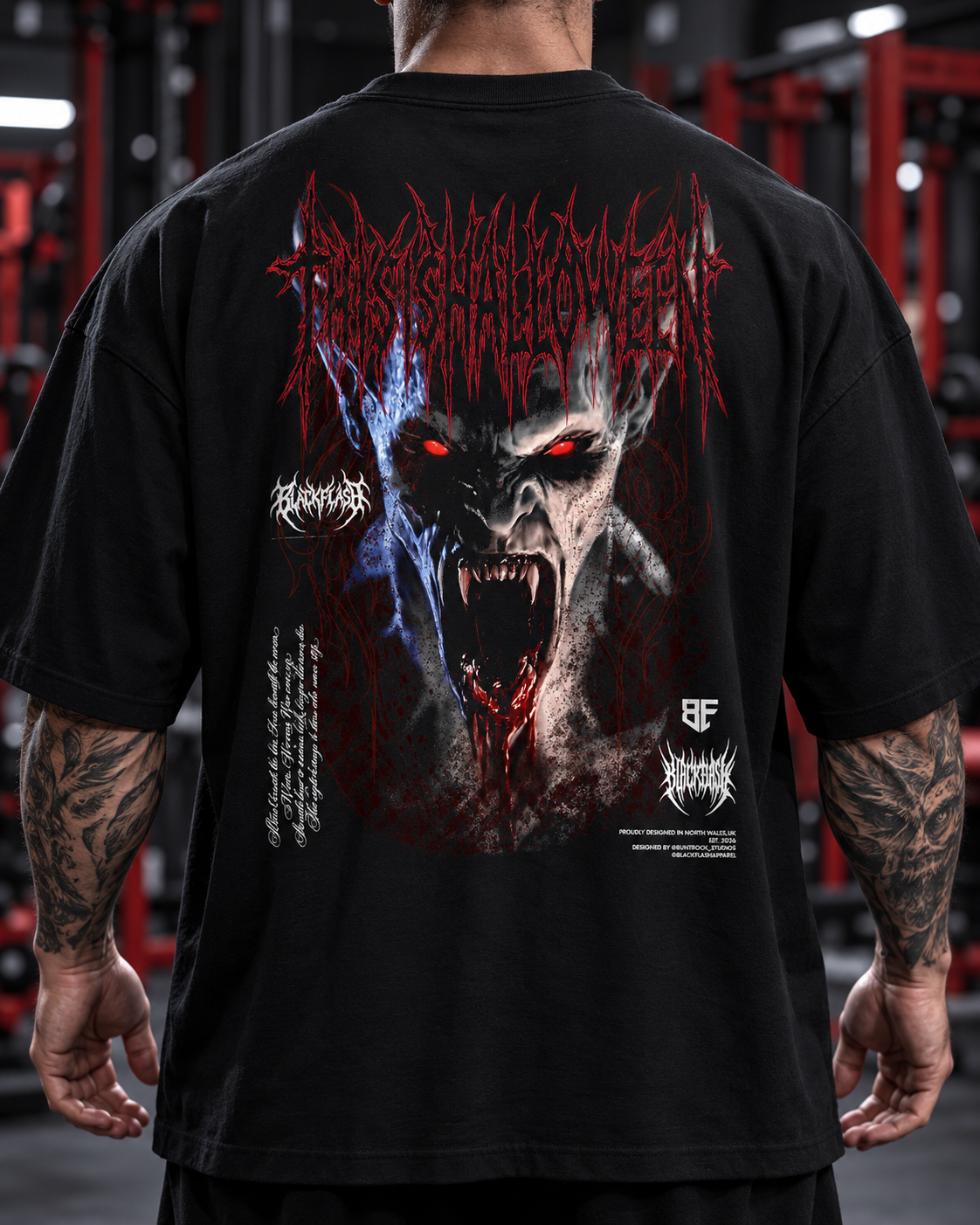 DRACULA Extra Oversized Drop Shoulder T-Shirt